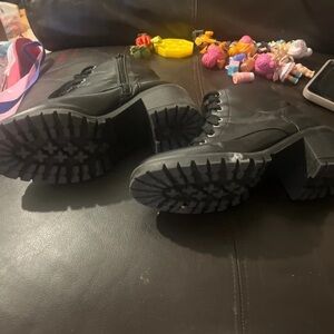 Boots Black Heeled Boots